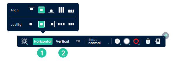 Toolbar display